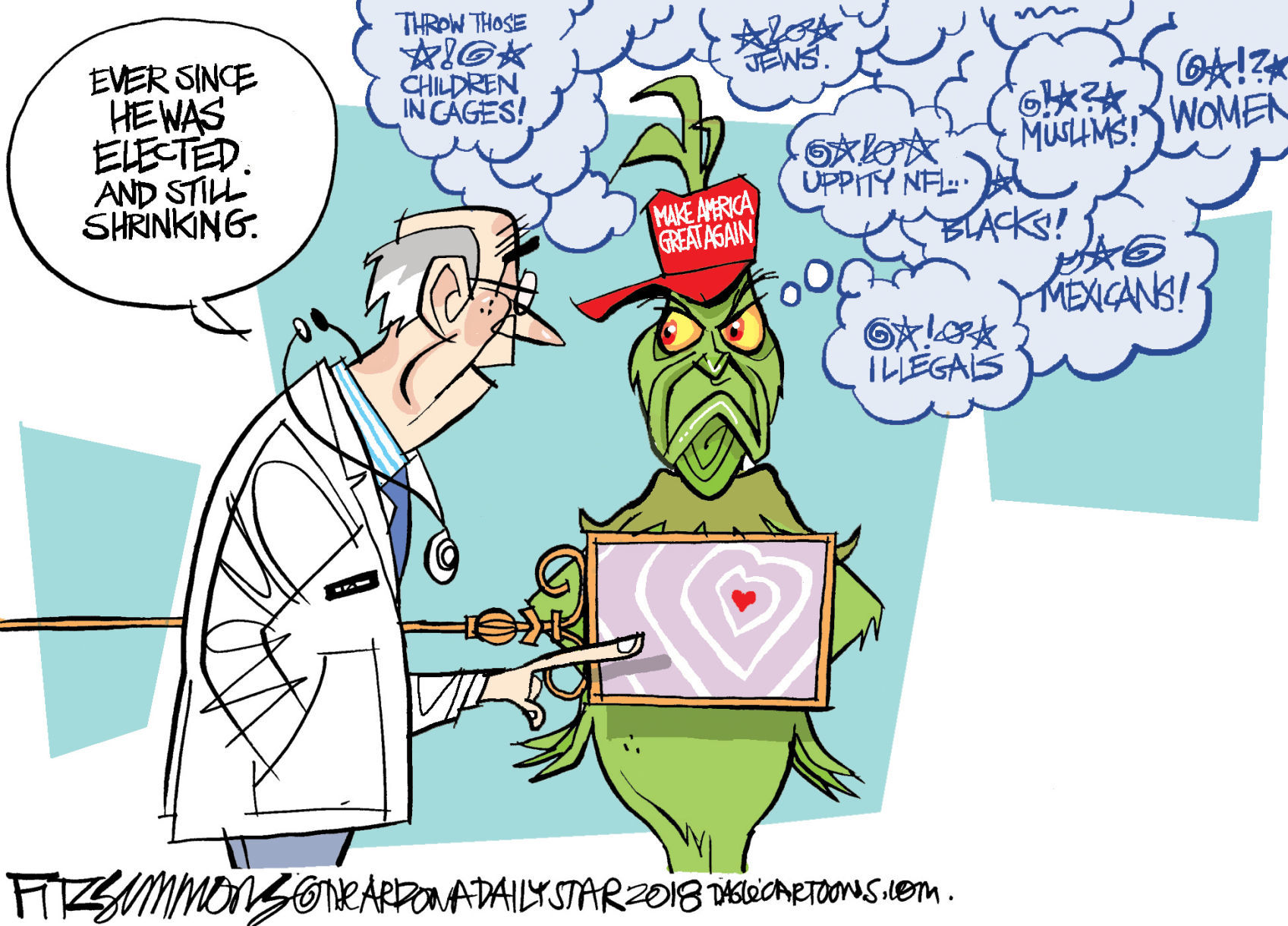 Daily Fitz Cartoon: Grinch
